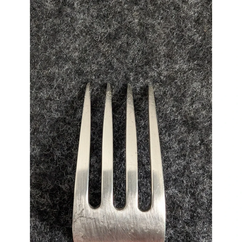 Stieff Rose Sterling Silver Child Baby Fork Vintage Floral Pattern 4.25 Inch